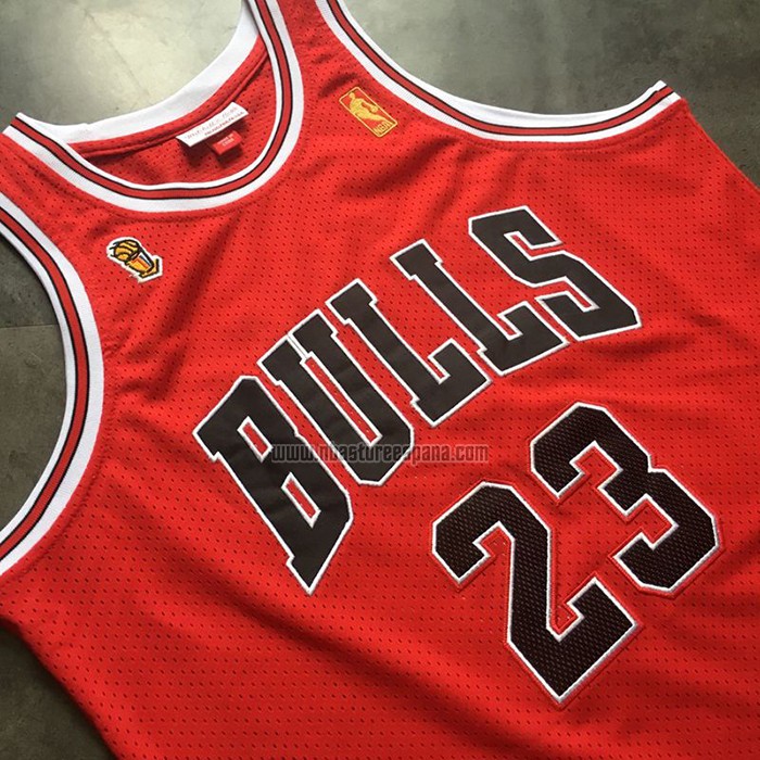 Camiseta Chicago Bulls Michael Jordan NO 23 Mitchell & Ness 1996-97 Rojo